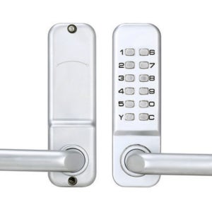 기계식 도어락 대문도어락 긴 손잡이형 도어래치