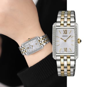 백화점AS가능 세이코 SWR093P1 레이디 스퀘어 사각 여성메탈시계 여자시계