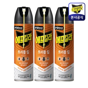 에프킬라맥스 트리플킬 바퀴벌레약 살충제 에어로졸 개미 좀벌레 빈대 퇴치제 500ml, 3개