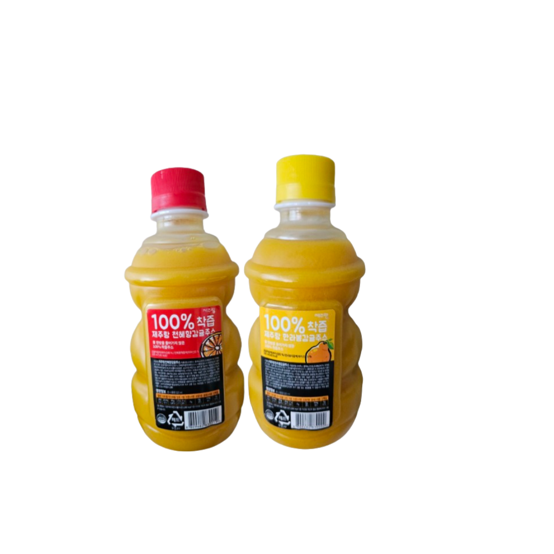 제주랑 한라봉 감귤주스 100%착즙주스 320ml 10개