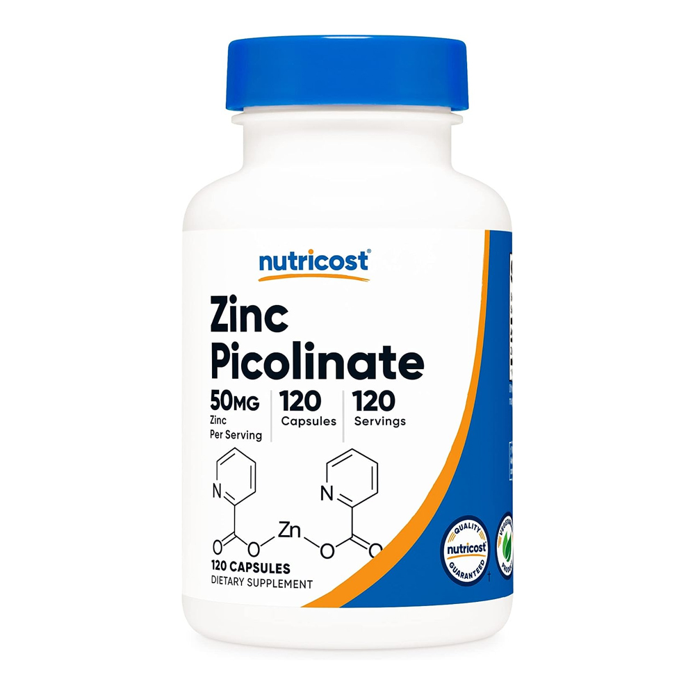 <b>뉴트리코스트 아연</b> 피콜리네이트 50 mg 120 캡슐
