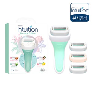 쉬크 인튜이션 여성 제모기 핸들+날 기획팩 1개입, 4입