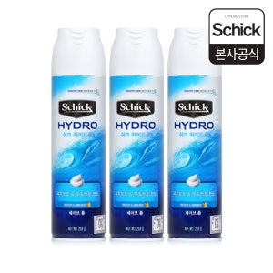 쉬크 하이드로 쉐이빙폼 250g 3개 면도크림