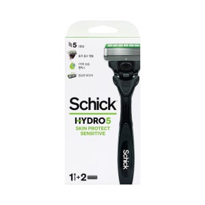 쉬크 하이드로 5중날 스킨 센서티브 핸들1개+날2입