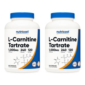 뉴트리코스트 L-카르니틴 1,000mg 타르트레이트 240캡슐 4개월분 X 2개