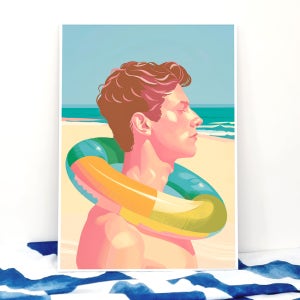 아트밀 청량한 여름그림 포스터액자 여름의 조각들 - 여름의 기억 (중대형) A2