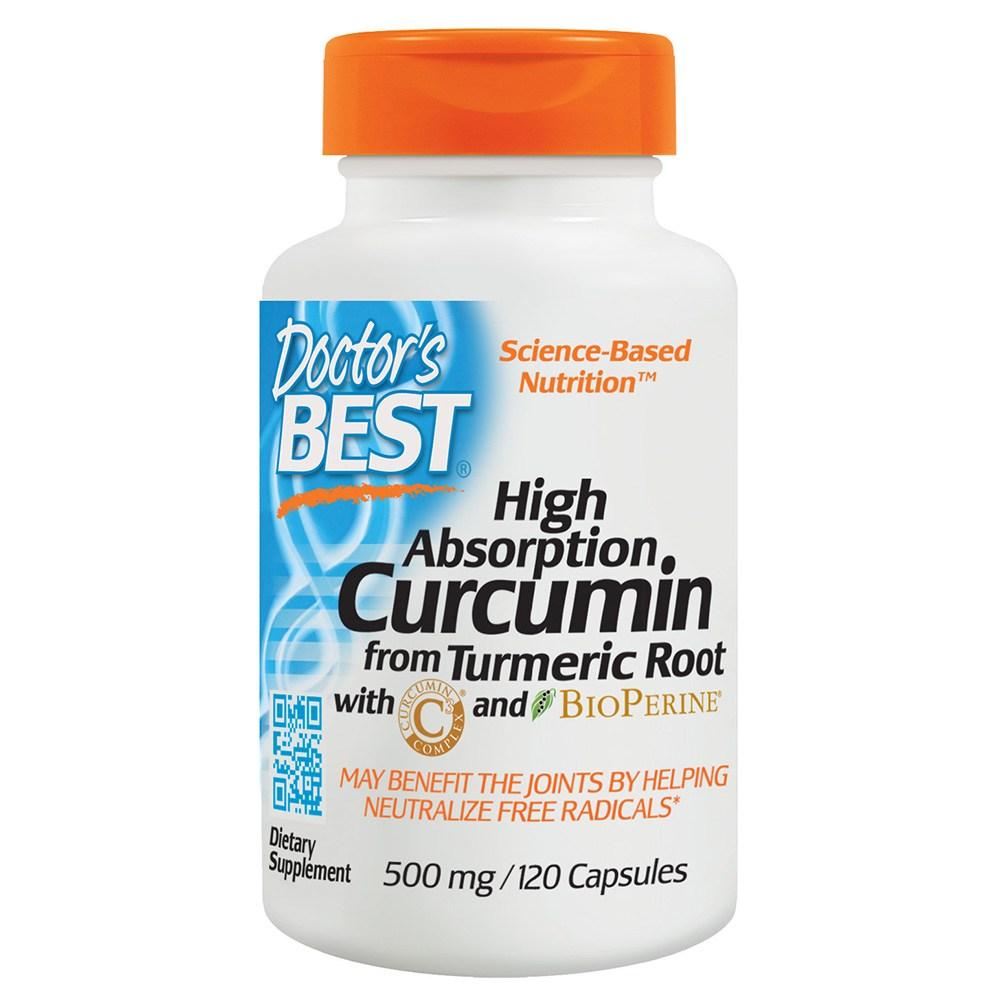 닥터스베스트 <b>하이</b> <b>커큐민</b> 앱솔션 500mg 120정