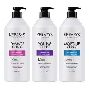 케라시스 클리닉 샴푸 980ml X3개 (데미지+모이스춰+볼륨)