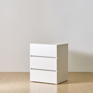 [와이드형] 조아 3단 서랍장 600 (화이트) 일반서랍