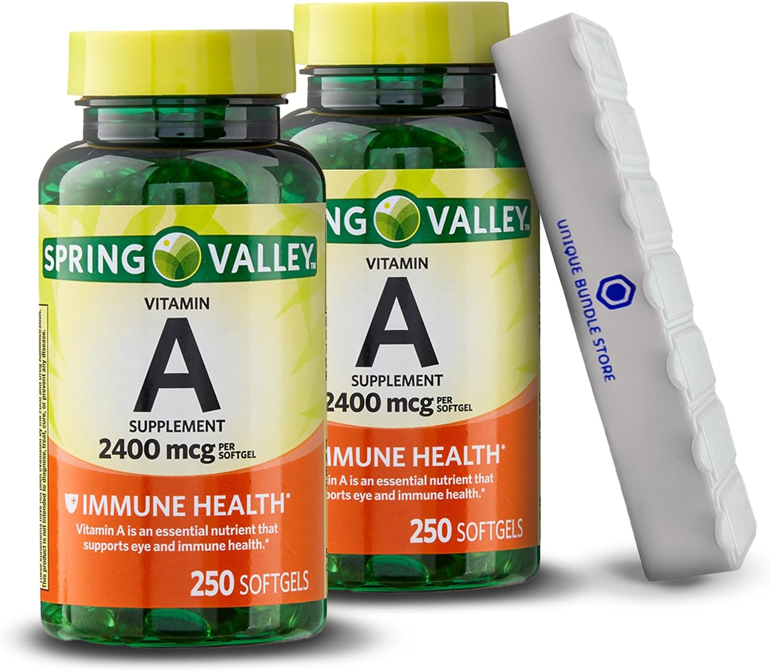 유니크번들스토어 <b>스프링밸리</b> <b>비타민</b> A 정 2400mcg <b>비타민</b> A 250정 2개