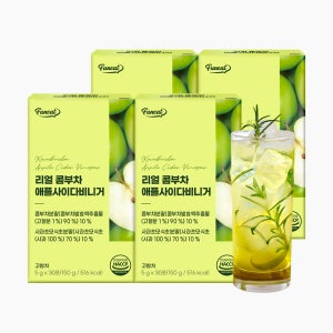 퍼니트 이상우 리얼 콤부차 애사비 애플사이다비니거 30개입, 4개