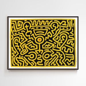 위아트 현대미술 키스해링 (Keith Haring) Growing 3 오리지널 판화 그림