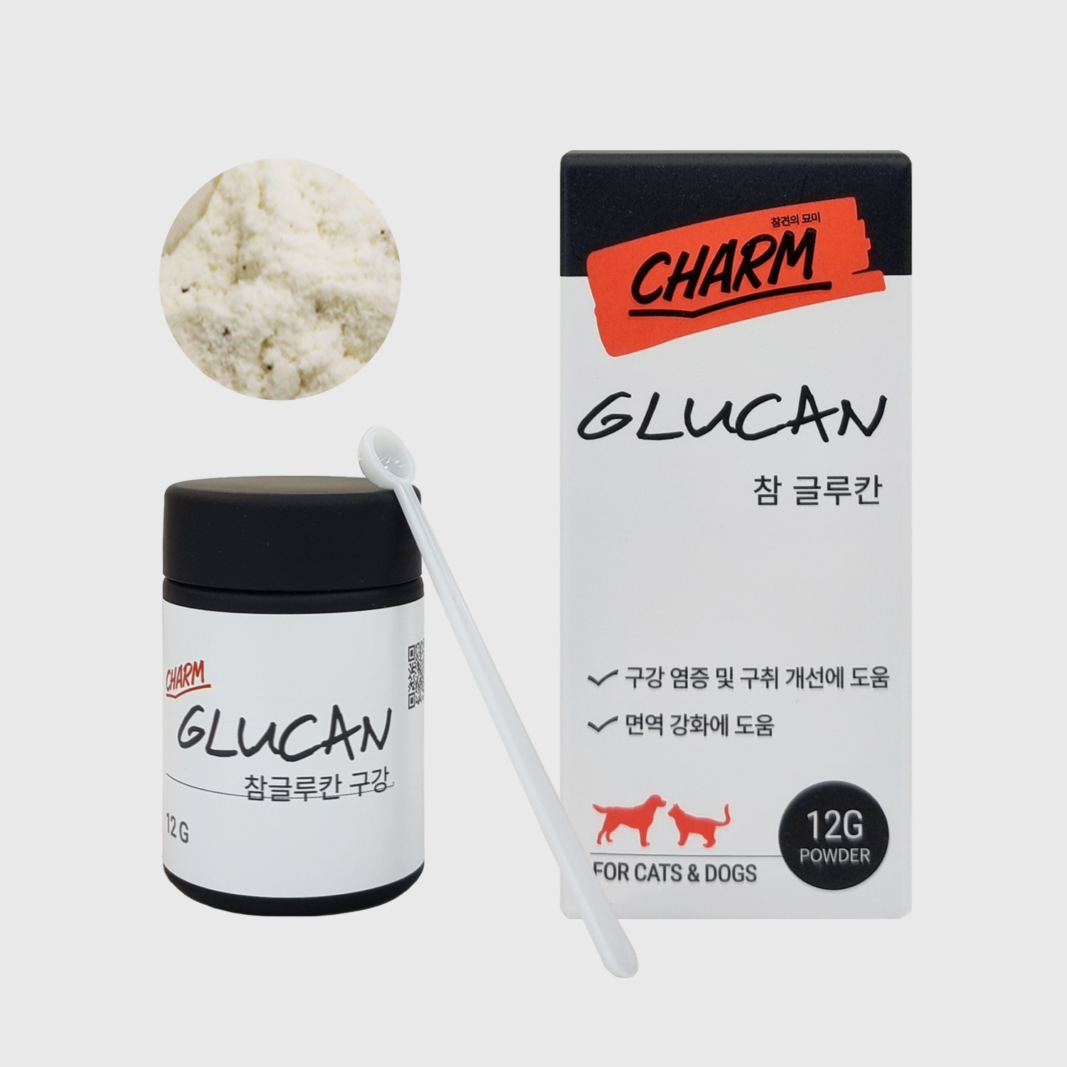 강아지 잇몸영양제 입냄새 제거 구강영양제 치주염 참글루칸 12g, 1개