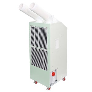 (2구 자바라) 국내제작 이동식 에어컨 드림쿨 산업 공장 업소 주차장 휴게소 실외기 없는 자동회전 DMA - 5200A(4E)