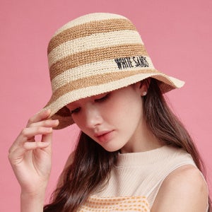 [화이트샌즈] 라피아 버킷햇 더블린 (4 colors)