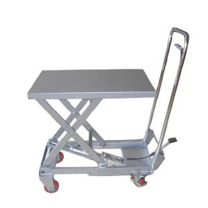 UDT 수동테이블 리프트 테이블트럭 BSA-10 알루미늄 100kg 유디티