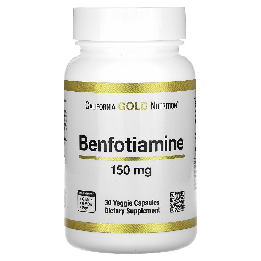 (아이허브) 캘리포니아골드뉴트리션 <b>벤포티아민 150mg</b> 베지 캡슐 30정 해외직구