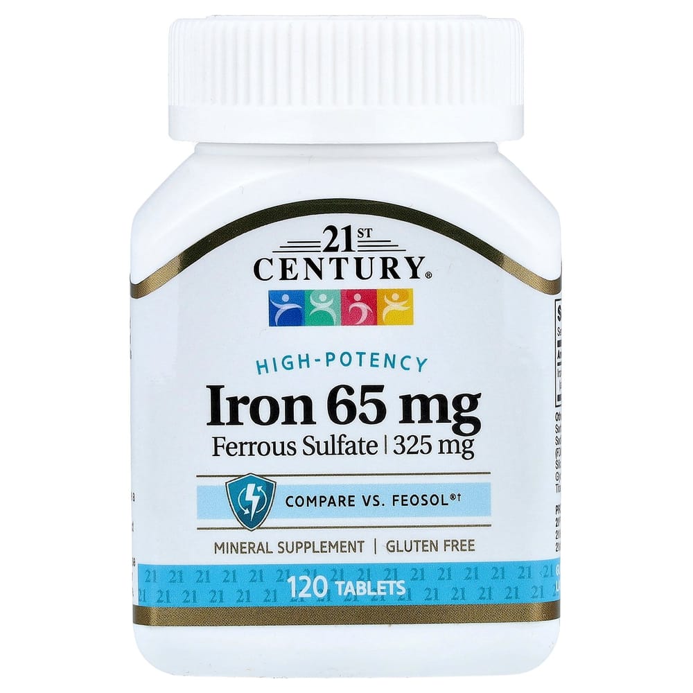 (아이허브) 21세기 센트리 철분 65mg 120정