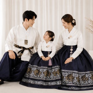 가족3인한복대여 여아 아기 돌잔치 스냅 촬영-아라한복대여전문점 천년의사랑N