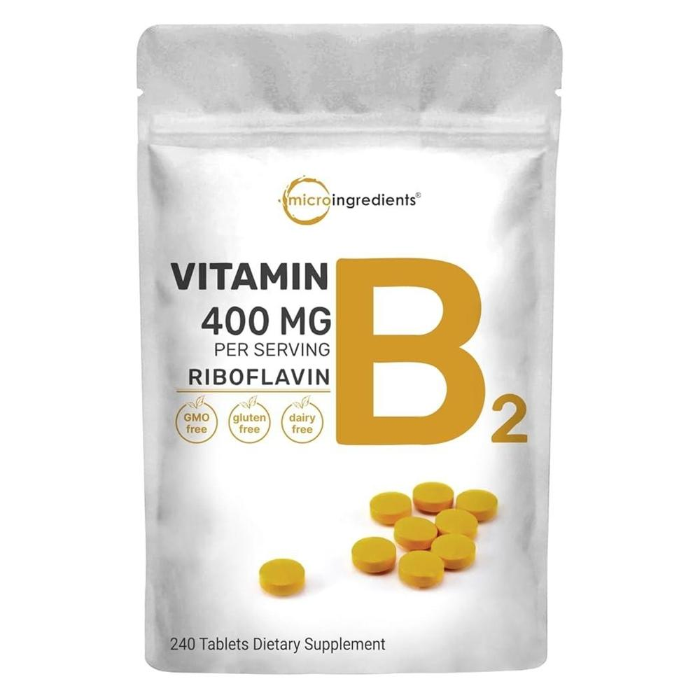 마이크로 인그리디언트 성인용 <b>비타민 B2</b> 리보플라빈 400mg 180미니정 GMO<b>프리</b>