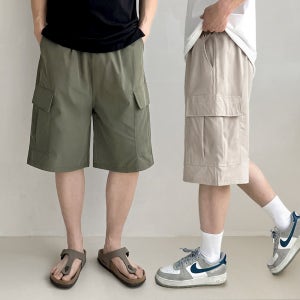 1+1 카고반바지 남자버뮤다팬츠 나일론반바지