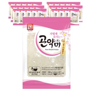 식단 조절용 곤약 쌀 저칼로리 살 안찌는 국산 밥알 모양 쌀 대용 곤약미 200g 30개