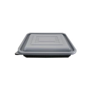 미니사각찜용기 800ml JH-23193 바베큐용기 밀폐찜용기 블랙 100세트 소량