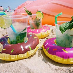 컵홀더 튜브 컵받침대 음료수 캔 커피잔 바다 물컵 홀더 컵튜브 물놀이용품