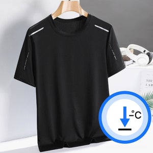 남자 여름 쿨링 냉감 반팔티셔츠 스포츠 운동복 헬스 기능성 스판 쿨티 작업복 드라이