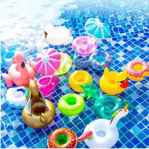 컵튜브 수영장 컵받침대 풀빌라 미니튜브 바닷가 컵홀더 모음전