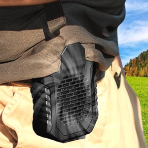 전자파없는선풍기 몸선풍기 등풍기 입는에어컨 낚시용 충전용 허리 클립 벨트 골프 바디팬