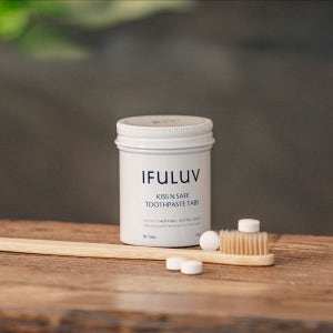 [물,화학계면활성제 0%] 구강 건강을 위한 이퓨럽 키스앤세이프 순한 고체치약 90정