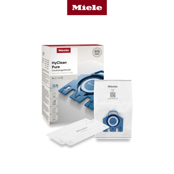 [Summer Home Refresh][Miele 본사] 밀레 청소기용 HyClean Pure 먼지봉투 GN (먼지봉투 4매+에어클린 필터 1매)
