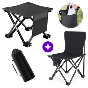 초경량 낚시 의자 소형 민물 낚시용 섬의자 휴대용 블랙 접이식