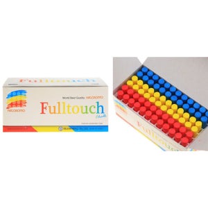 하고로모 풀터치 탄산 분필 3색 혼합 72본 FC729-3L 대용량 72개입 학교 학원