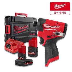 밀워키 M12 FID2-5252X 5.0/2.5Ah 배터리2개 충전임팩드라이버