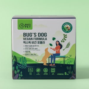 벅스독 비건포뮬러 5kg+샘플30g 5개 오븐베이크드 저알러지 다이어트 휴먼그레이드 사료