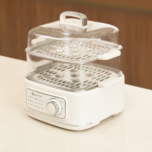 셀렉프로 전기찜기 계란찜기 고구마 만두 달걀 3단