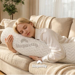 슬립웰리 바디필로우 라텍스 안고자는 죽부인 대형 긴베개 롱쿠션