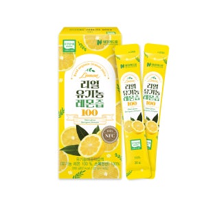 네이처드림 리얼 유기농 레몬즙 100 20g x 14포 1박스 레몬수