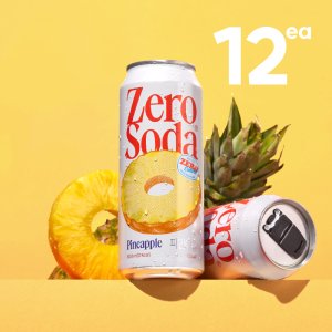 클룹 제로소다 파인애플, 500ml, 12개