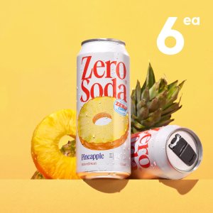 클룹 제로소다 파인애플, 500ml, 6개