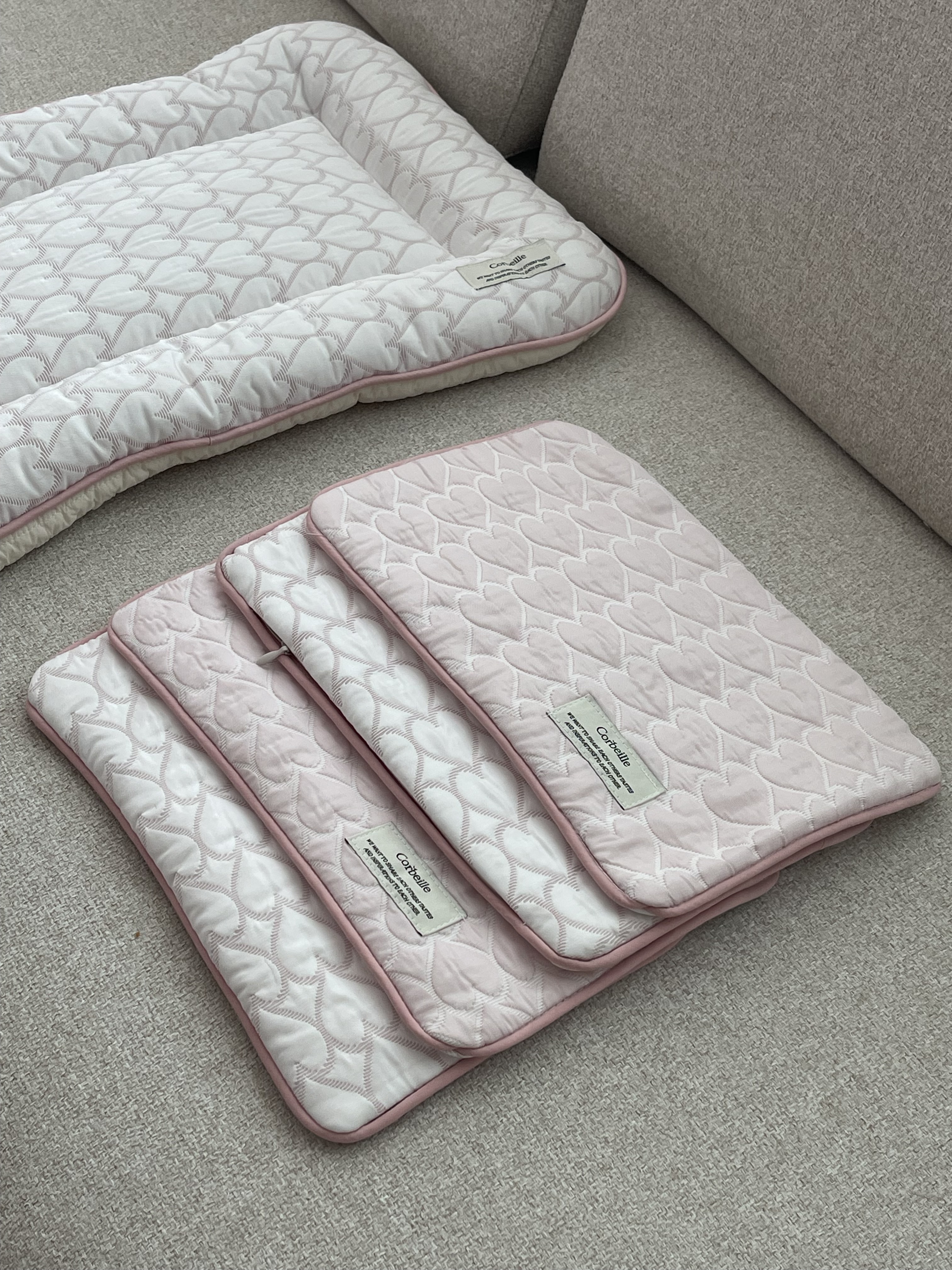 국내산 러블리 강아지 고양이 펫 여름 듀라론 냉감 아이스팩 파우치 베개