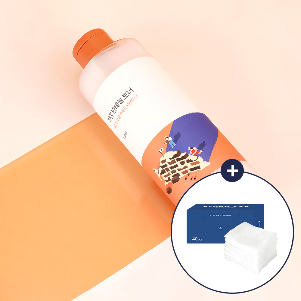 라운드랩 약콩 판테놀 토너 250ml (+늘어나는 스킨패드 40매입)