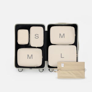 브랜든 여행 압축 파우치 세트 S+M+M+L+워시백+슈즈 파우치 캐리어 정리백