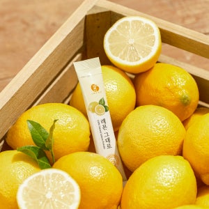 100% 레몬 원물 껍질째 그대로말린 레몬 가루 분말 스틱 6박스(총 84포)