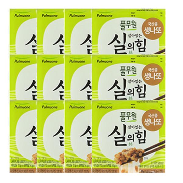 <b>풀무원 장</b>건강 도시락 [생산직송] 국산콩 생나또 세트 (2팩x12개) 1세트 부모님 직장인