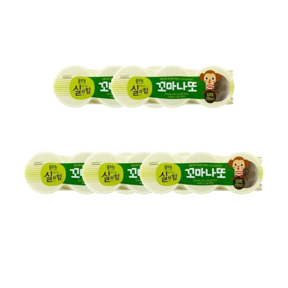 <b>풀무원 장</b>건강 도시락 [생산직송] 꼬마나또 SET (김조림간장소스) (3팩x5개) 1세트 아이 부모님 직장인