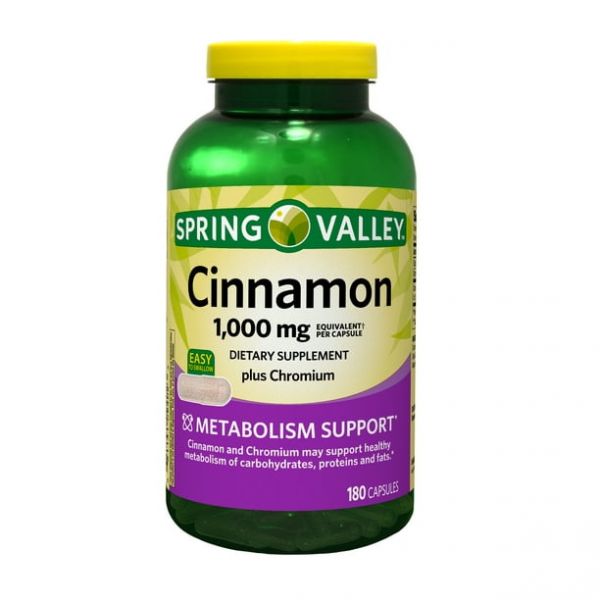 <b>Spring Valley</b> <b>스프링 밸리</b> 시나몬 플러스 180캡슐 1000mg