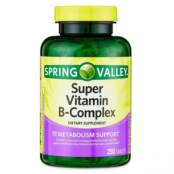 <b>Spring Valley</b> <b>스프링 밸리</b> 슈퍼 비타민 B 복합 식이 250개
